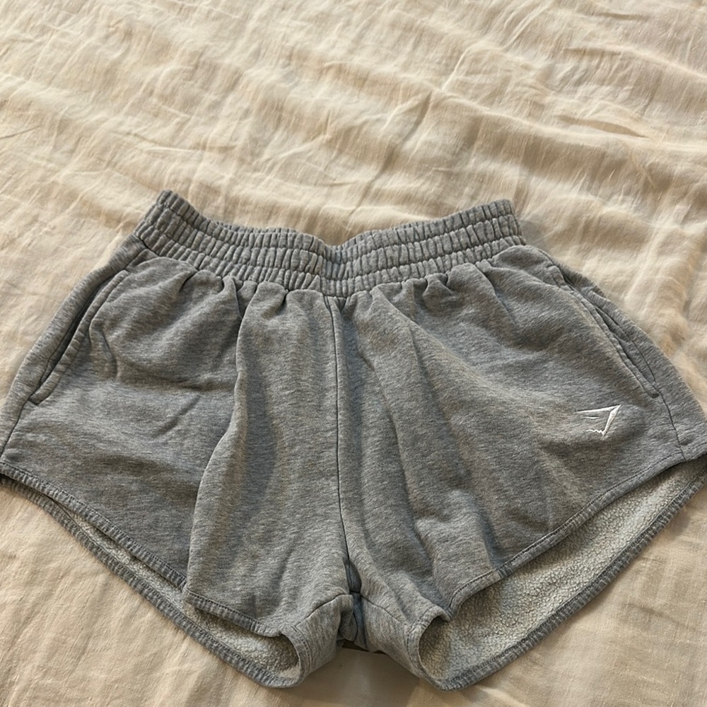 Gymshark Gray Athletic sweat Shorts Lightweight Elastic Waist